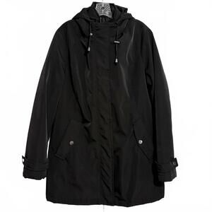 HFX Women's Performance Pockets All Weather Coat Hood (Black, XL)